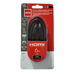 New RCA HDMI 6ft 1.8mi Standard